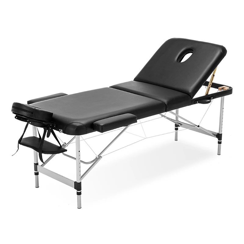 ポータブル多機能マッサージベッド 折りたたみ式美容マッサージベッド 背もたれ付き診察台 健康診断ベッド