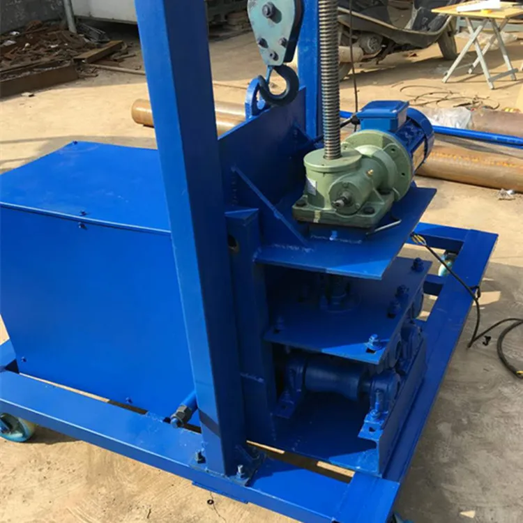Remote control bridge pipe threading machine, rubber tube automatic pipe threading machine