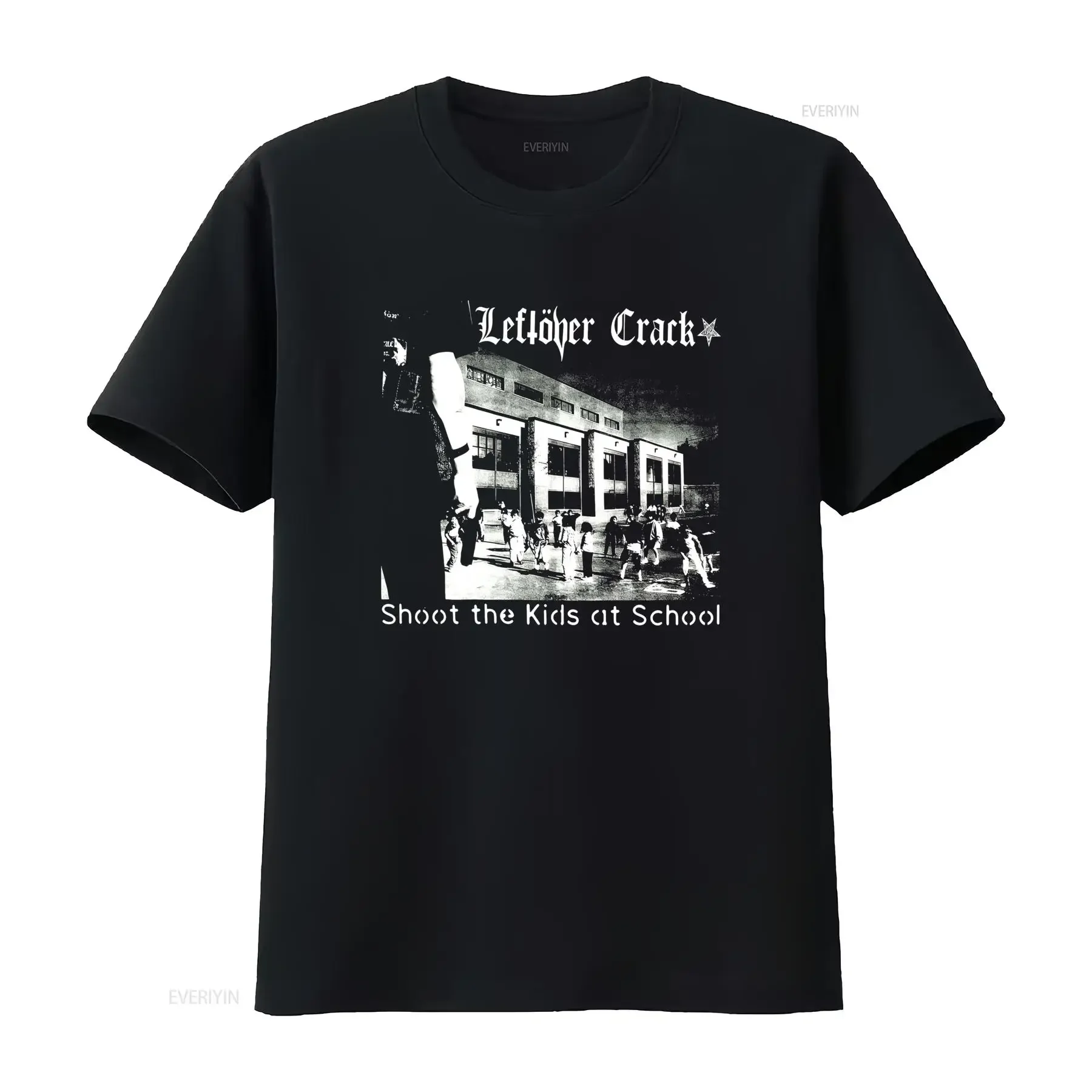 Leftover Crack Shoot The Kids Classic Adult T Shirt Vintage Punk Rock Design for Rebellious Style vintage Washed Breathable
