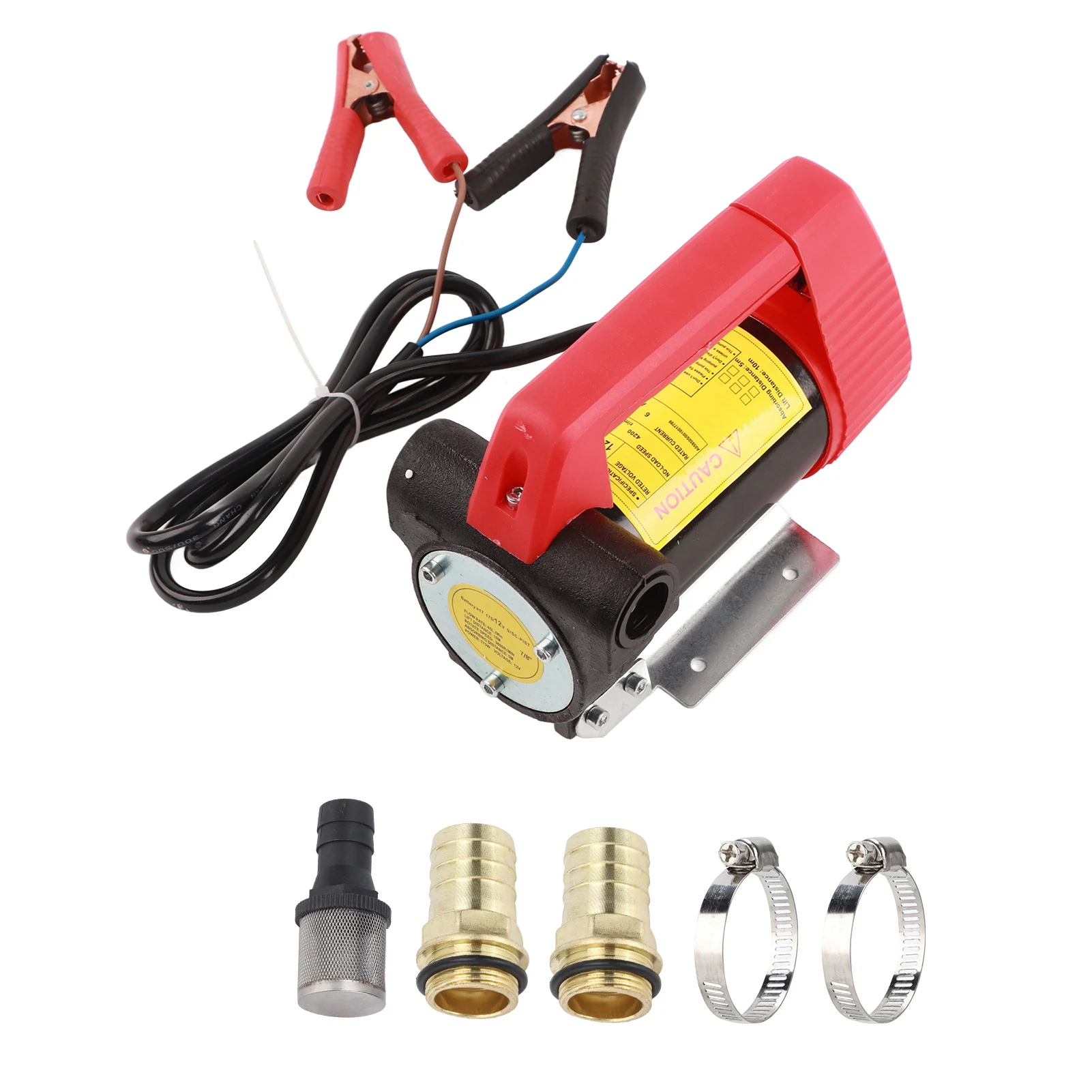 

DC 12V Fuel Transfer Pump Portable Electric Cast Iron for Diesel Heavy Duty Vehicle Car Accessories