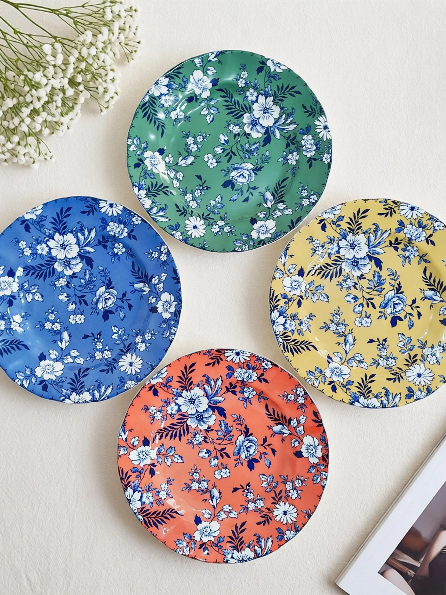retro-modern-simple-glazed-undercolor-dining-set-ceramic-plate-luxury-sensation-round-shape-dishwasher-and-microwave-safe