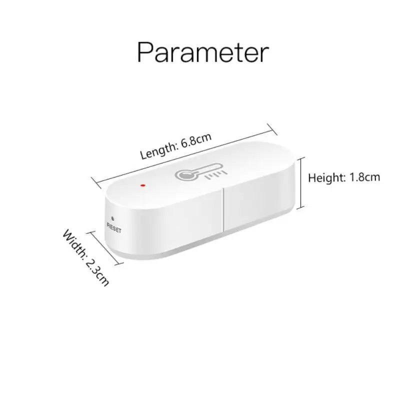 Tuya WiFi อุณหภูมิและความชื้นสมาร์ท ZigBee Wireless Sensor App รีโมทคอนโทรล