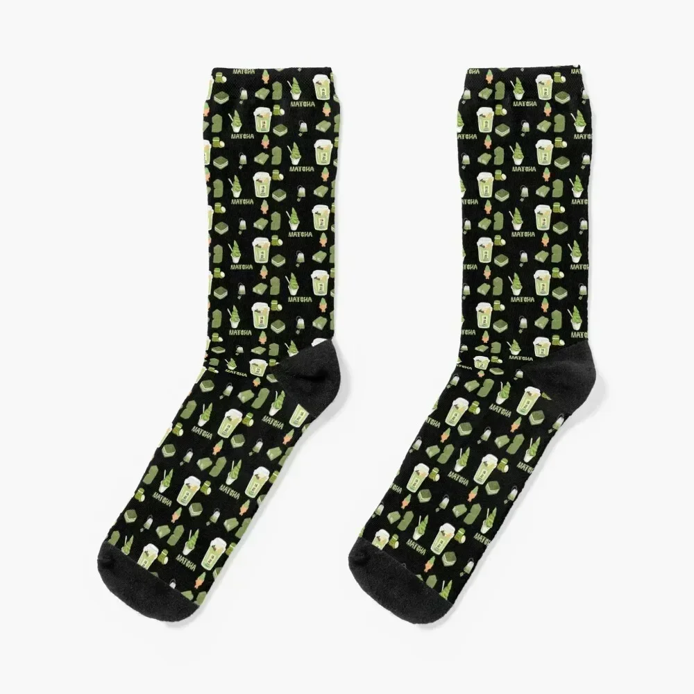 

matcha sticker pack Socks custom sports cotton Men's Socks Women's