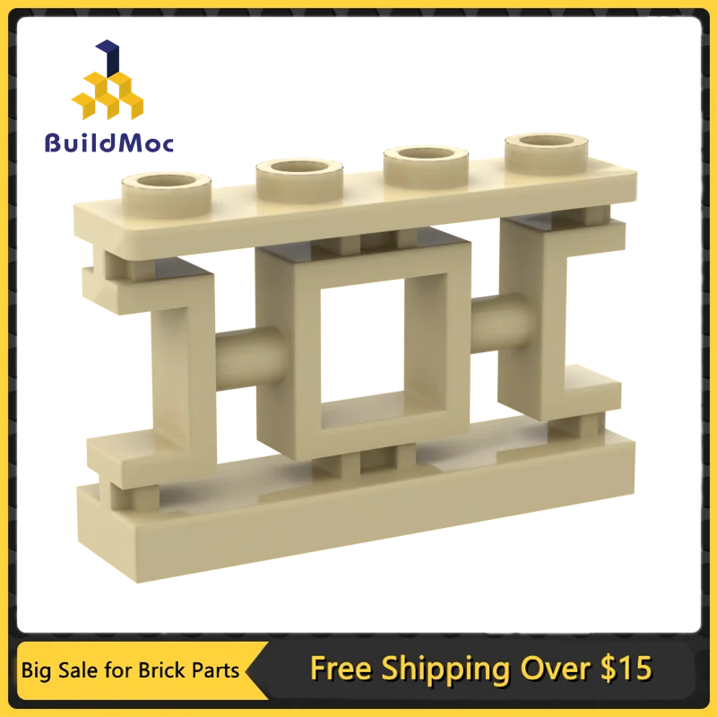 

10Pcs MOC Parts 32932 Fence 1 x 4 x 2 Asian Lattice Compatible Bricks DIY Assmble Building Blocks Particle Kid Puzzle Toy Gift