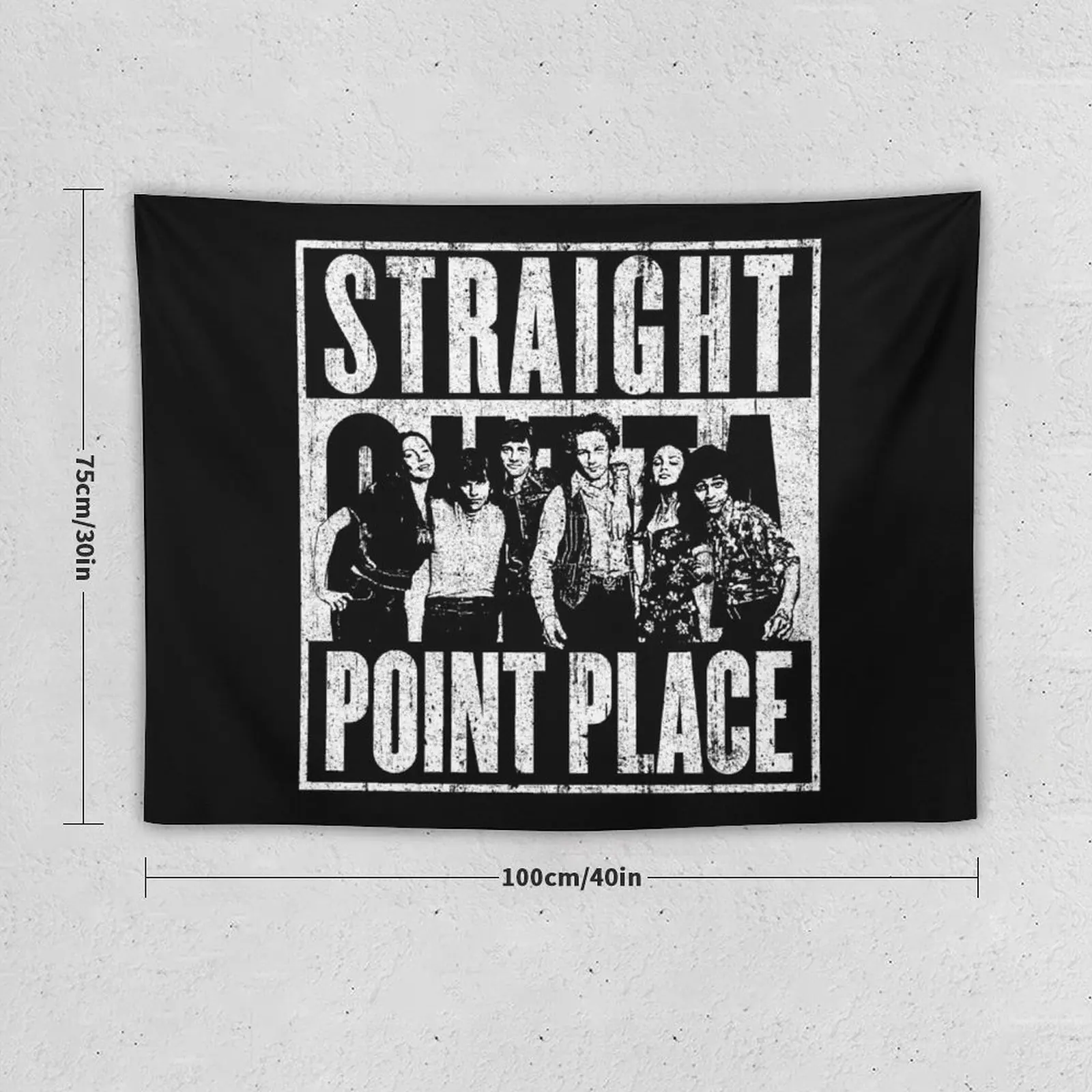 Straight Outta Point Place Tapestry Wall Hangings Decoration Tapestry For Bedroom Room Decor Aesthetic Home Supplies