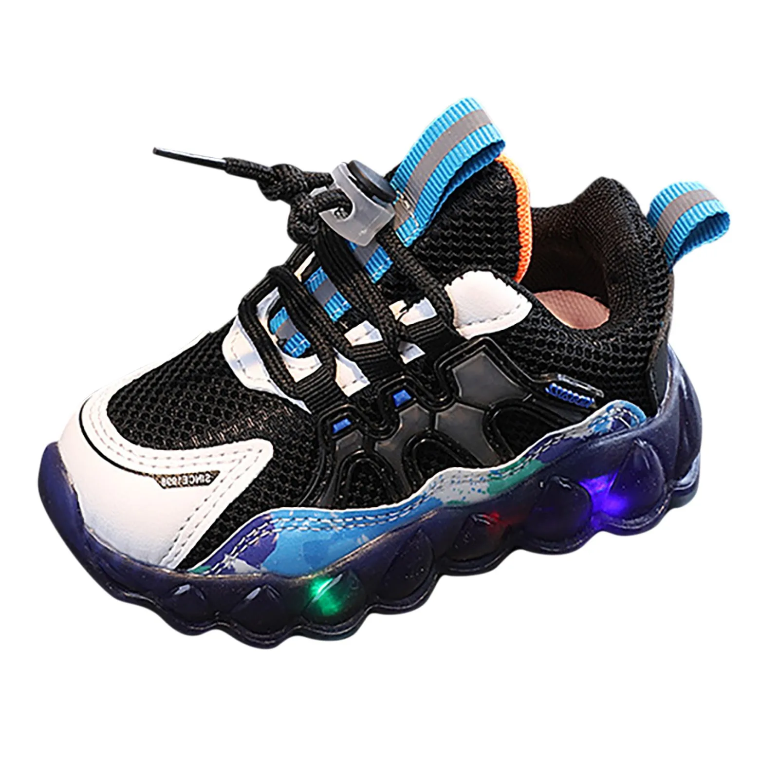 Baby Led Light Up Sport Shoes Girls Breathable Glowing Sneakers Boys Anti-slippery Sneakers Children Luminous Casual Shoes