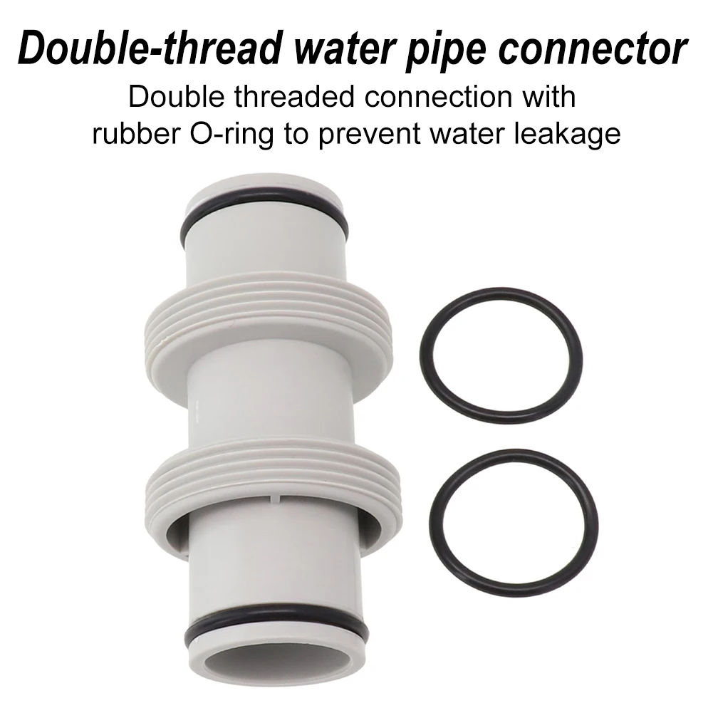 

\Hose \Extension \Adapter For Intex Split \Hose \Plunger \Valve 1.5in Swimming Pool Straight T-Connector Plastic Hose Adapter