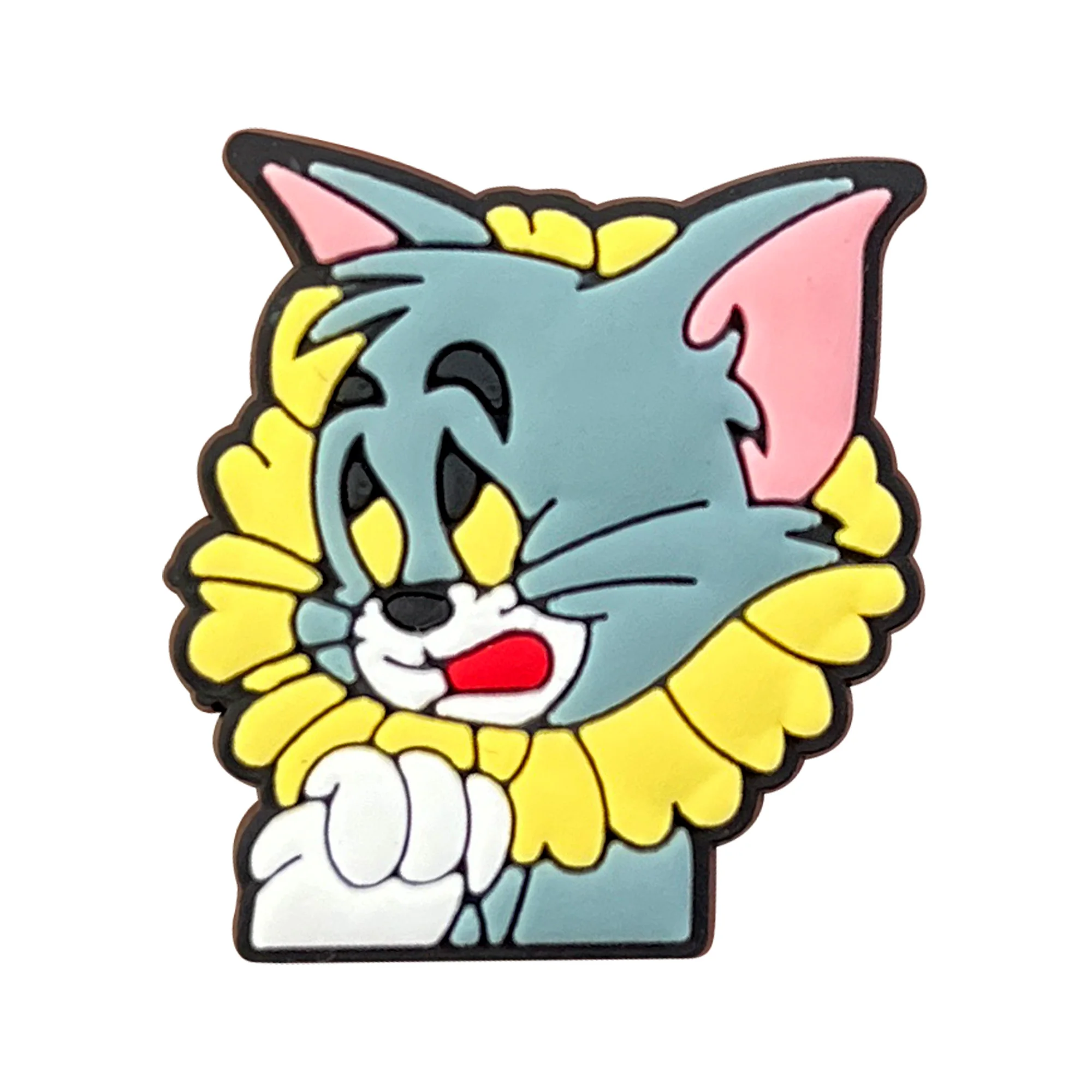 뜨거운 장난감 1/100PCS 만화 마우스 & 고양이 매력 액세서리 장식 PVC 클래식 방해 버클 어린이를위한 방수 파티 크리스마스 선물