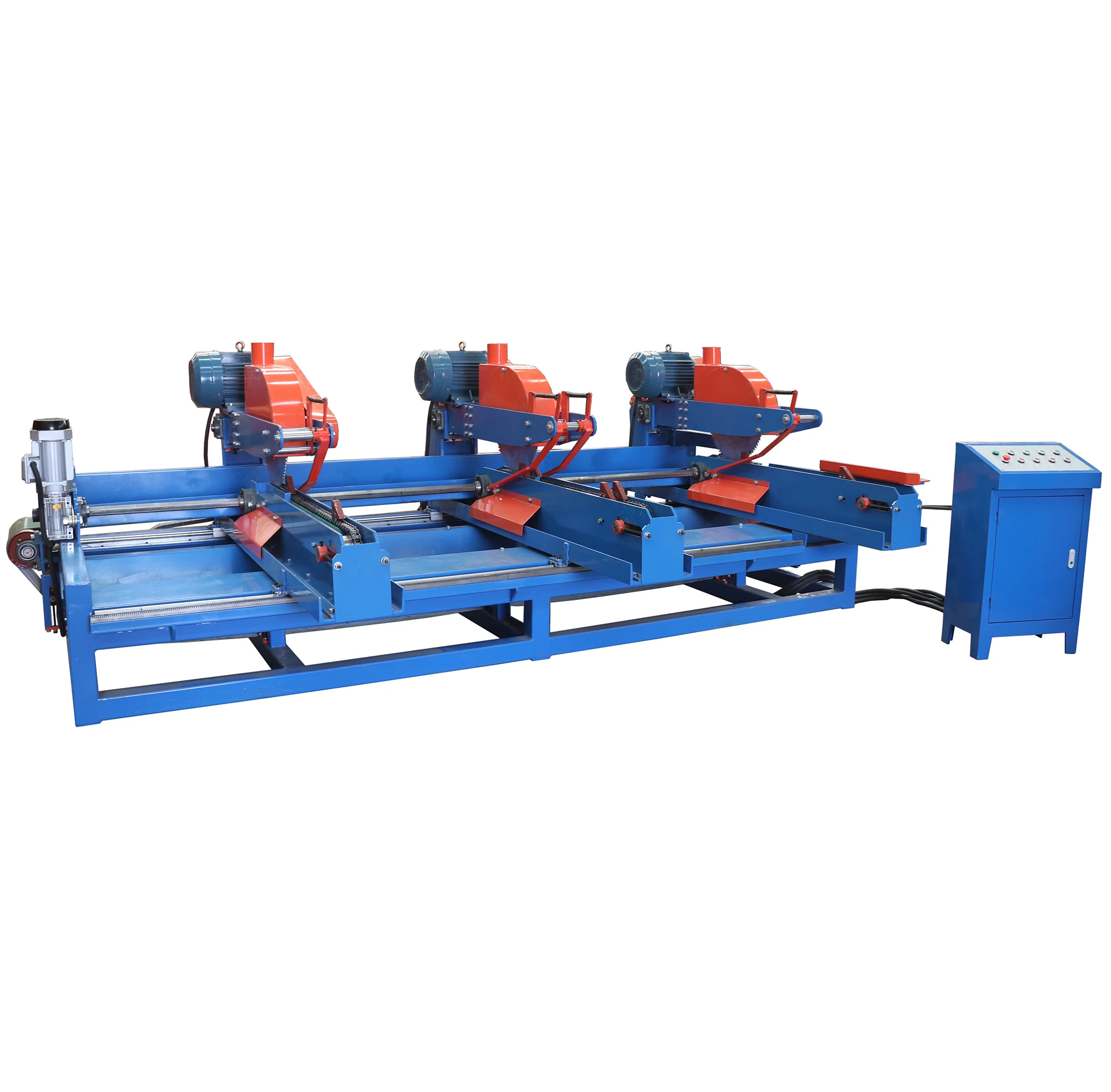 Automatic Wood Multi Head Trim Saw Multi Saw Trimmer With 5m 5 Heads