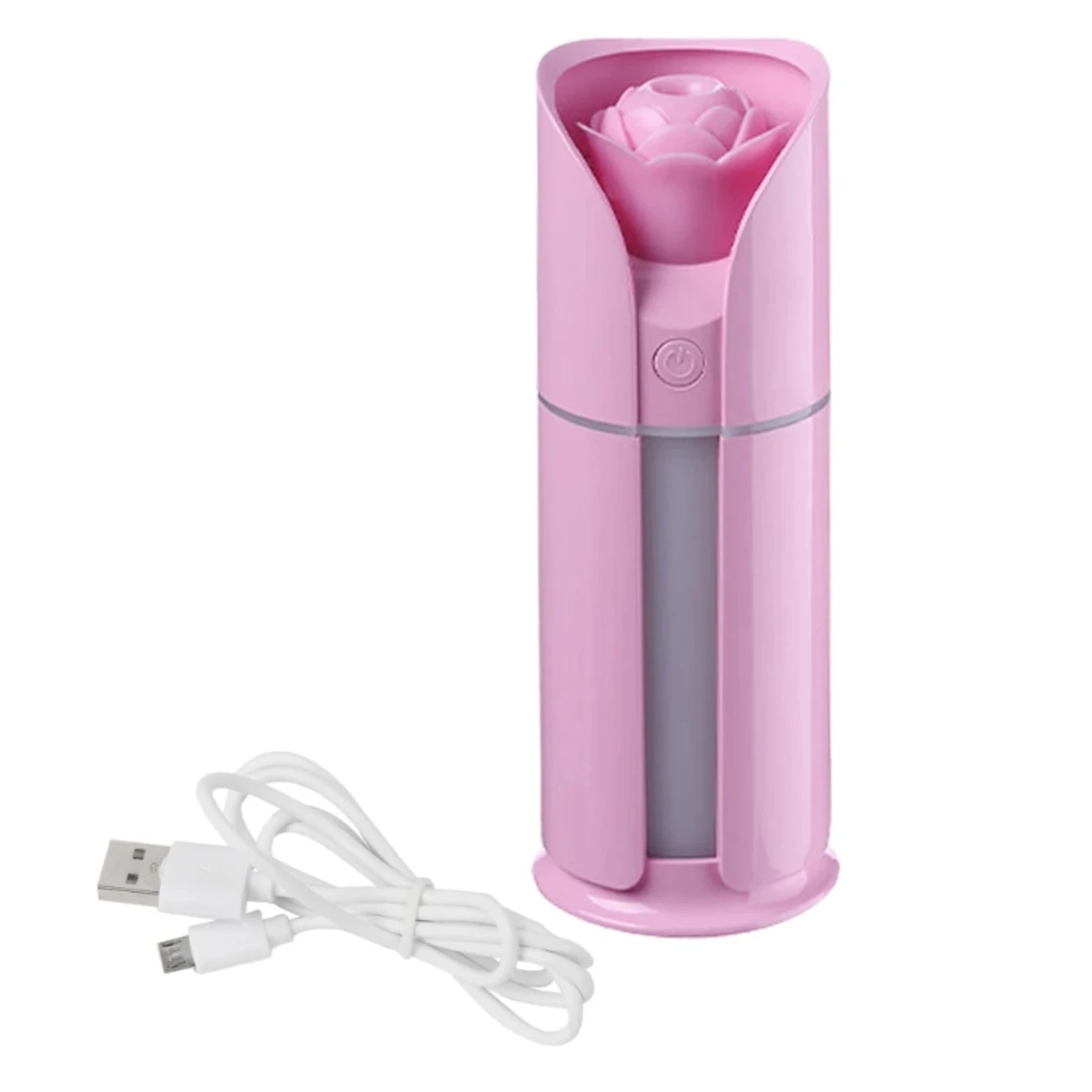 Mini USB rosa Rose Blume Auto Luft reiniger Luftbe feuchter Aroma therapie Öl Diffusor tragbare Nebel Maker-n0pf