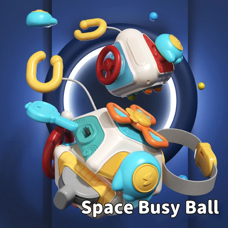 ベビー、感覚玩具、旅行活動、ビジーボール、学習用のモンテッソーリのビジーキューブ細かいモーターのスキル、新生児ギフト