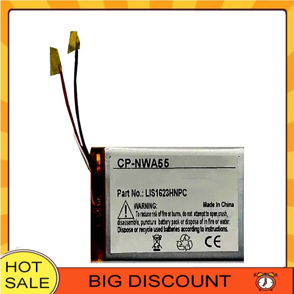 

Battery LIS1623HNPC 1500Mah For Sony Walkman NW-A35 NW-A45 NW-A46 NW-A47 NW-A55 NW-A56 NW-A57 NW-A105 NW-A106 NW-A107 MP4