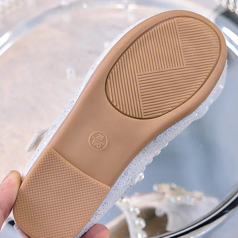 Mädchen Glitzer Strass Schmetterling Perlen Mary Jane Ballerinas Rutschfeste Weiche Sohle Kleinkind Mädchen Hochzeit Party Prinzessin Festliche Schuhe – Detail 22