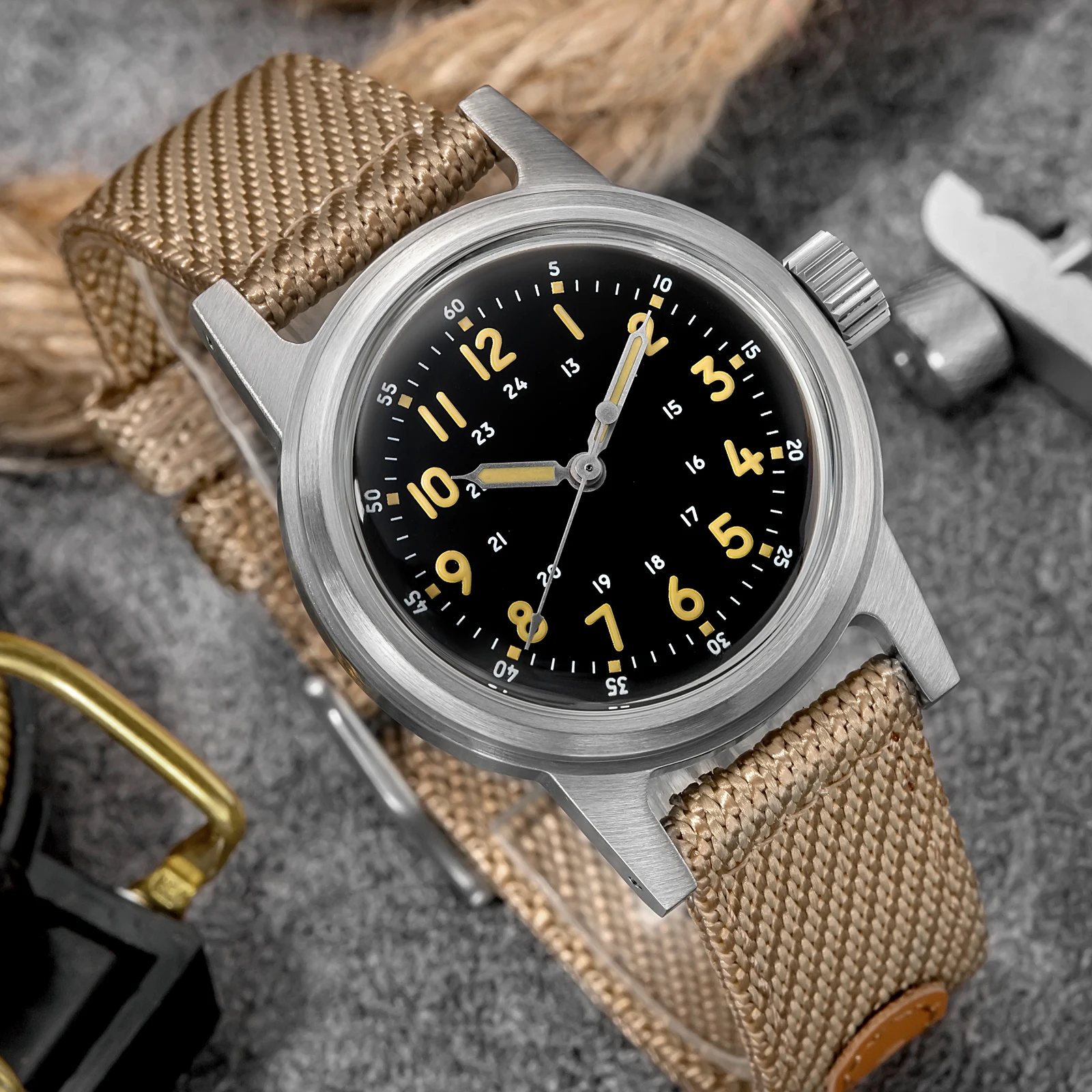 

ADDIESDIVE New Men Mechanical Wristwatch Luxury Automatic Watches 200m Waterproof 36mm Bubble Mirror Glass Luminous Diving Watch