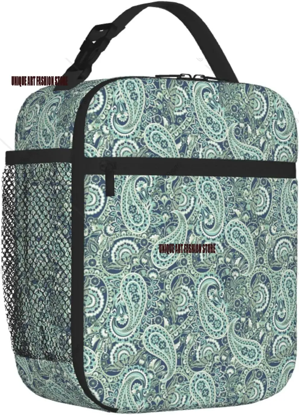 

Paisley Pattern Lunch Box for Adults Insulated Cooler Reusable Lunch Bag Container Gifts for Work Office Picnic Travel School
