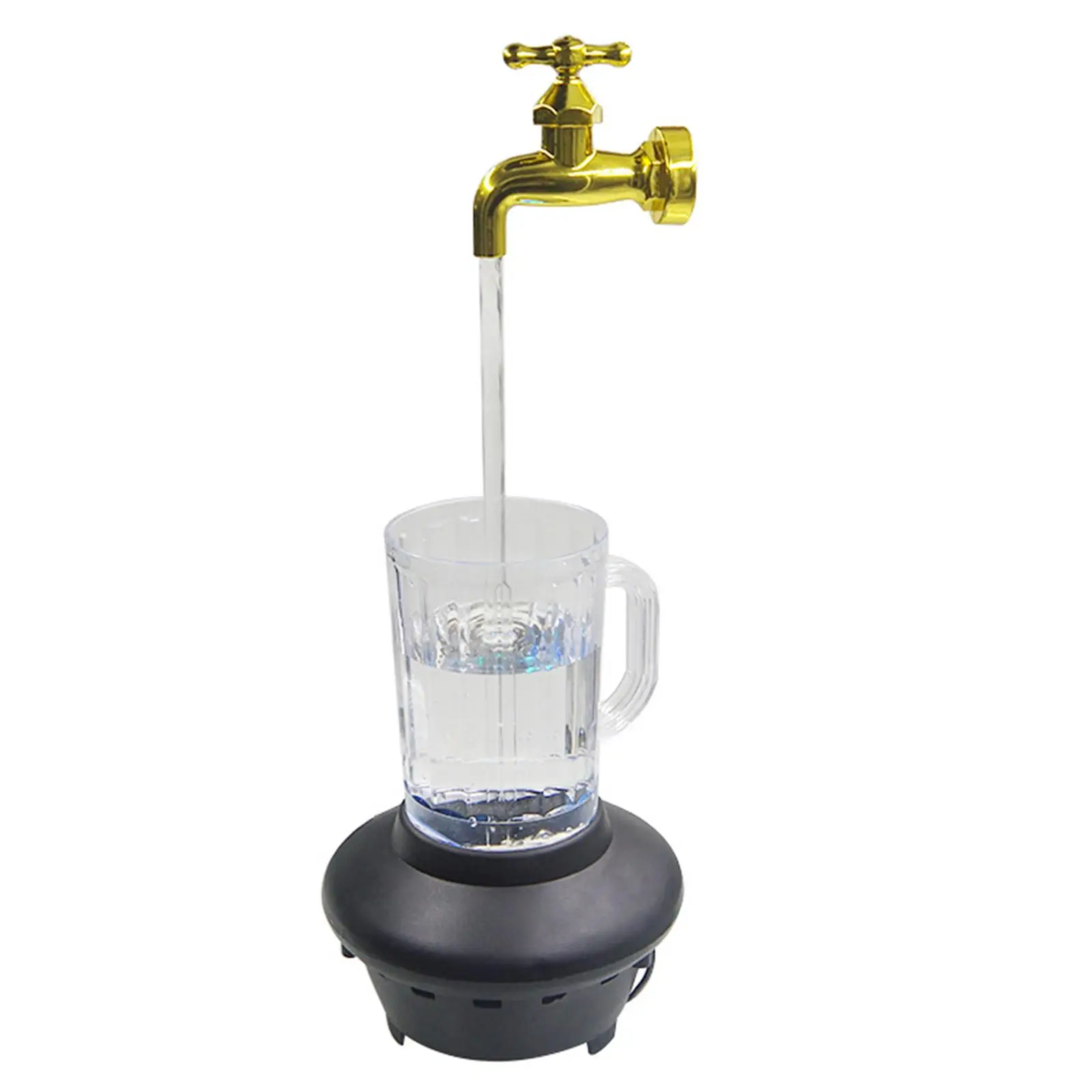 Floating Tap Fountain ABS Material Outdoor Water Feature Tabletop Cascade Decor for Home Yard Pools