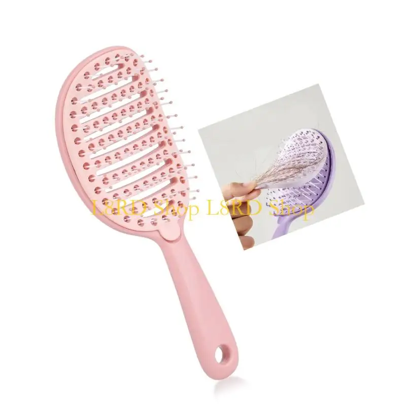 

L8RD Easy to Clean Volumizing Comb Featuring Hollow Design For Auto Cleaning Gentle Detangling Wet And Dry Hair Use