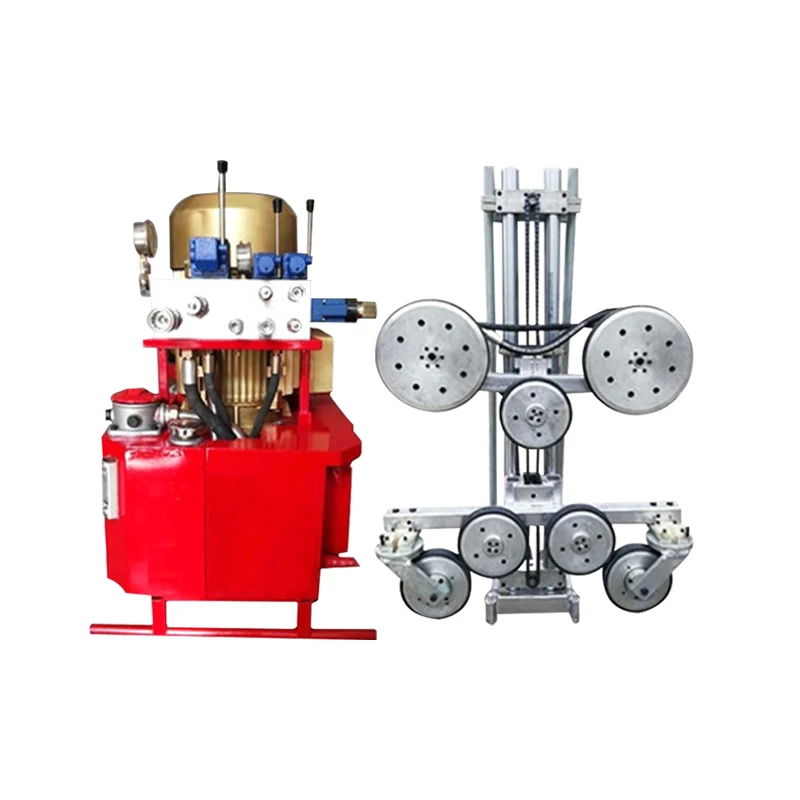 

Electric wire saw machine hydraulic concrete support beam waist beam removal wire saw machine remote control granite stone