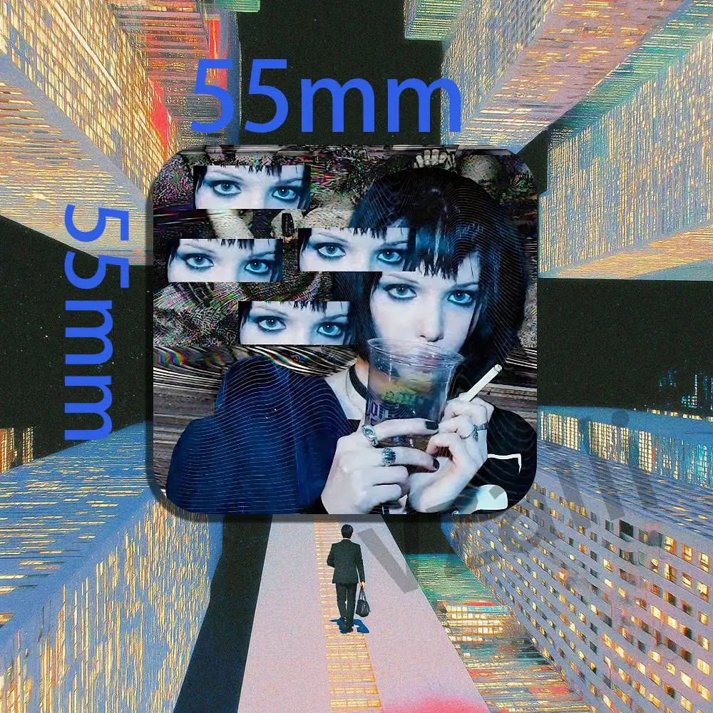 C-Crystal Castles Band Amnesty Fridge Magnets Refrigerator Card Kitchen Metal Icebox Cabinet Magnetic Cards