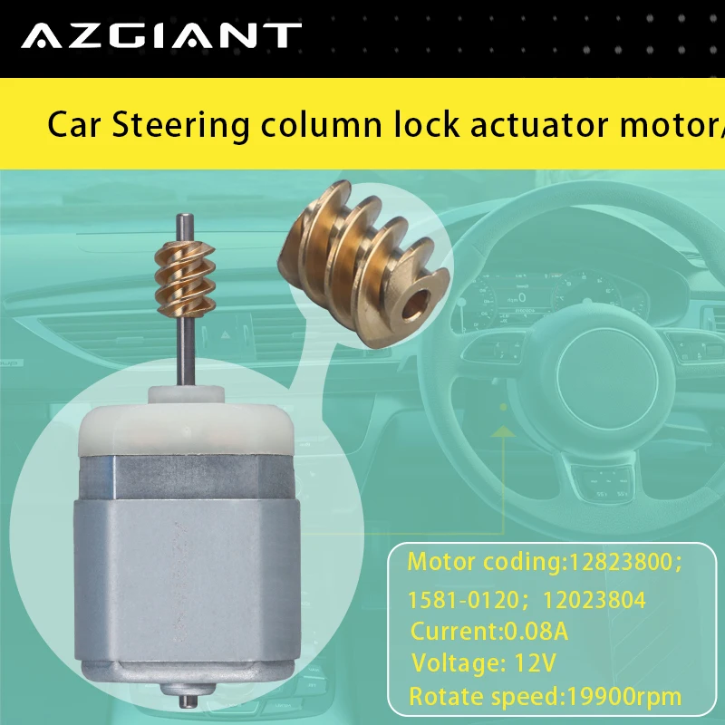 Azgiant High Torque DC 12V Car Steering Lock Actuator Motor Worm Gear For 2010-2016 Cadillac SRX Auto Replacement Spare Parts