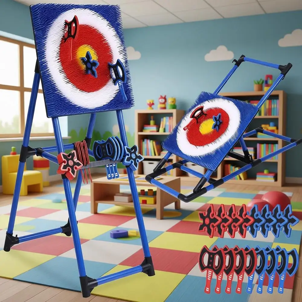 

Игра в бросание топоров XMSJAxe для двора - Набор из 8 топоров для бросания - Роскошный складной пластиковый набор для игры в бросание топоров для взрослых и детей, для улицы