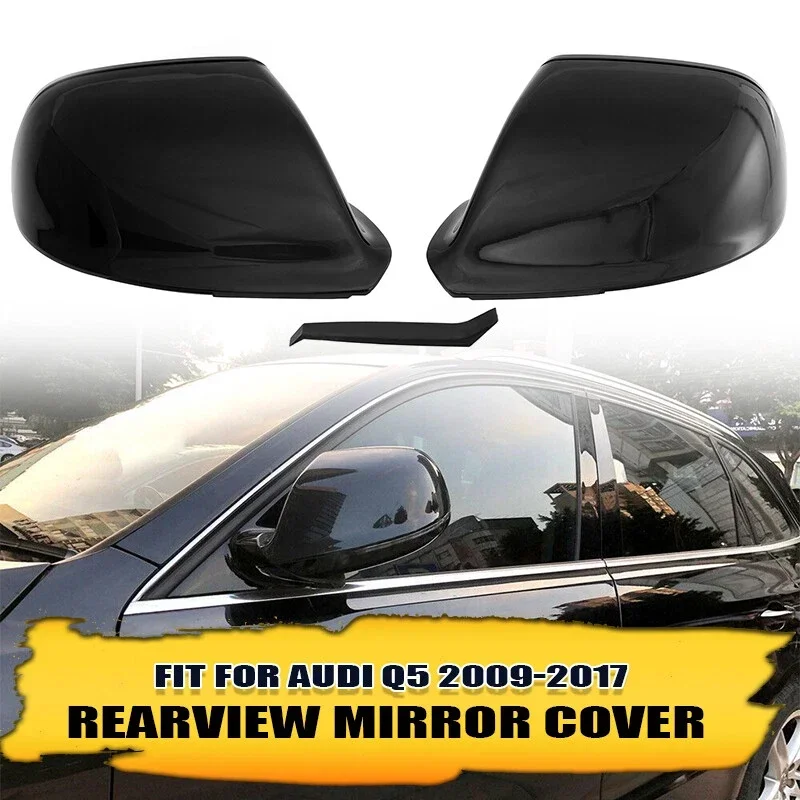 

2 глянцевых черных зеркала с боковой заменой для Audi Q5 2010 2011 2012 2009-2017 Q7 2011 2012 2010-2015