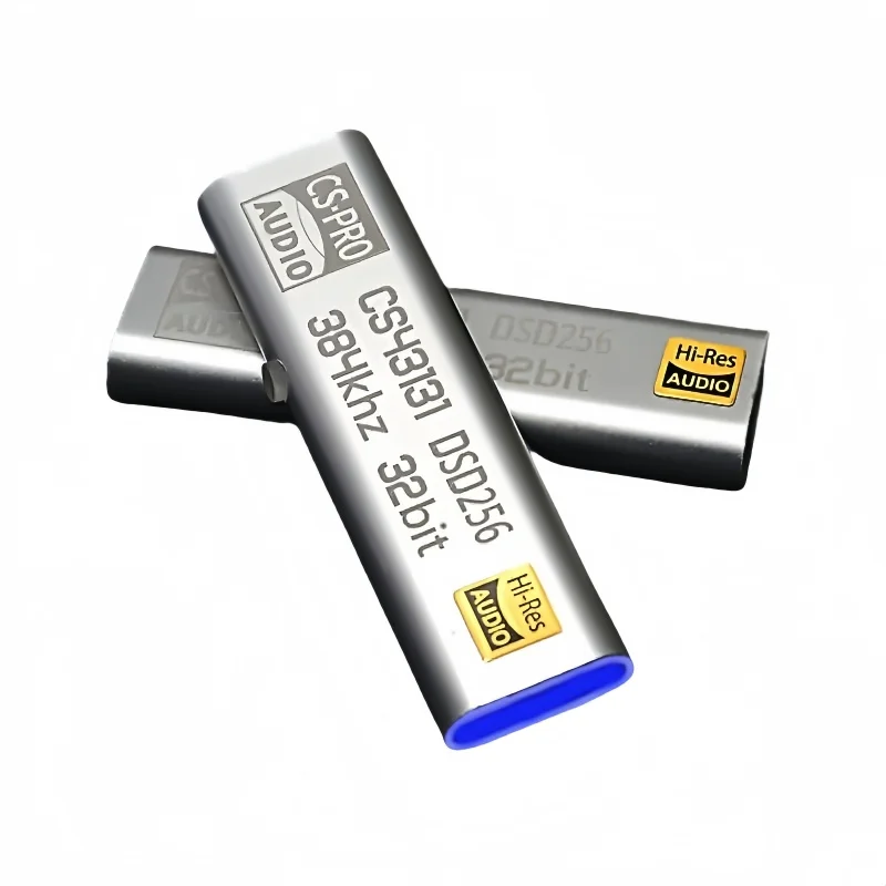 Компактный адаптер ЦАП USB-C |   Портативный Hi-Fi аудиодекодер |   CS43131+SA9312L |   PCM 384 кГц и DSD256 |   Dual Type-C