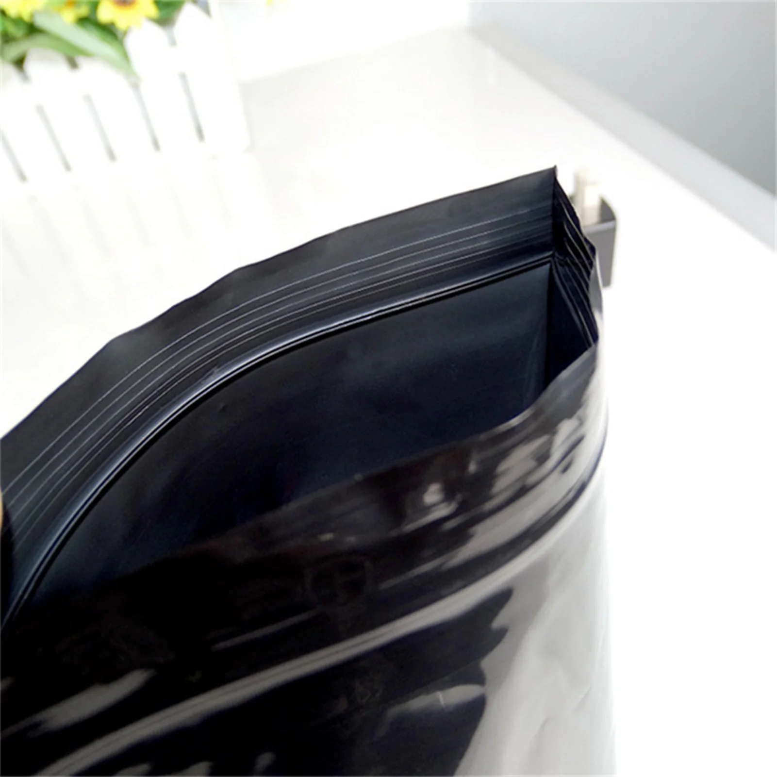 Black Ziplock Plastic Bag Food Snack Storage Packaging Opaque Bag for Jewelry Candy Electronics