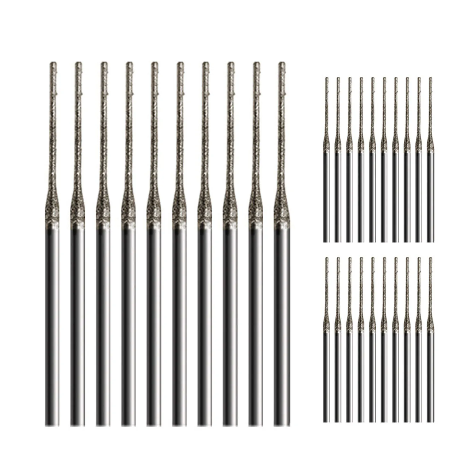 Drilling Excellence A Pack of Thirty High Efficiency Emery Needle Tools Sized Two Point Three Five Millimeters Each