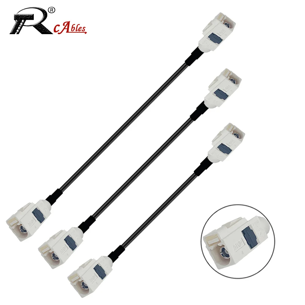 1PC bianco Fakra B Jack a Jack femmina a femmina RG174 cavo di prolunga adattatore Antenna Radio GPS cavo coassiale RF