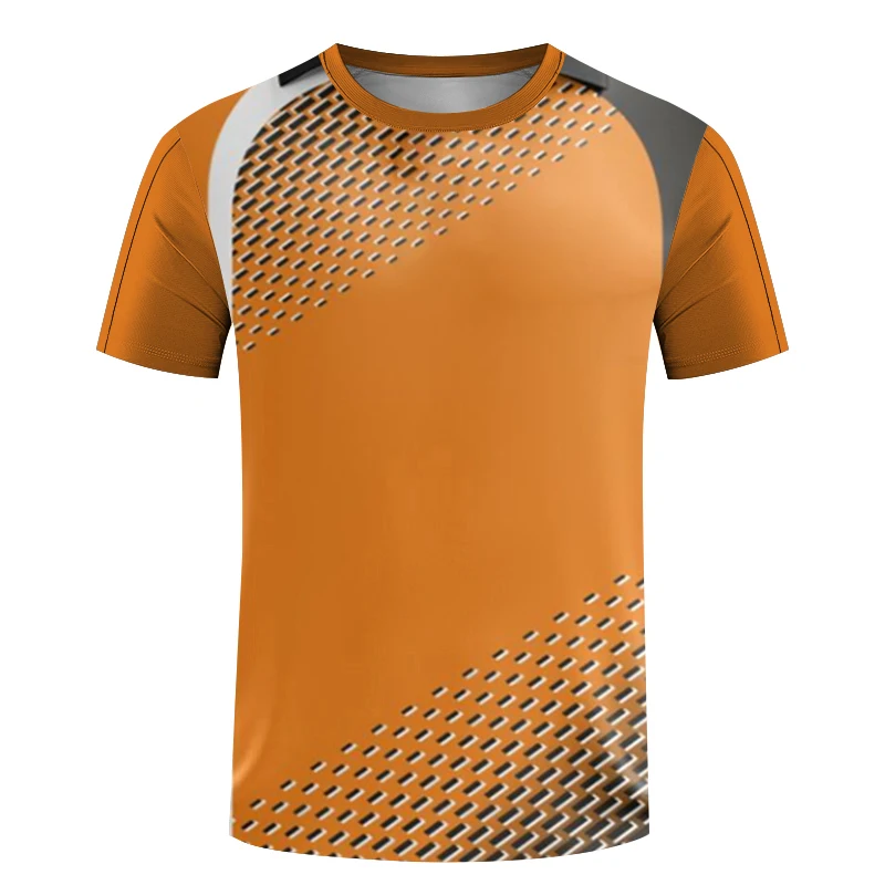 New Breathable Table Tennis Wear Mens Quick Drying T-shirt Womens Printed Training Wear Boys' Round Neck Plus Size Sportswear