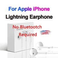 Lightning Earphones For Apple iPhone 14 Pro Max Headphones 13 12 11 Mini X XS 6 7 8 Plus Wired Call Earbud No Bluetooth Required