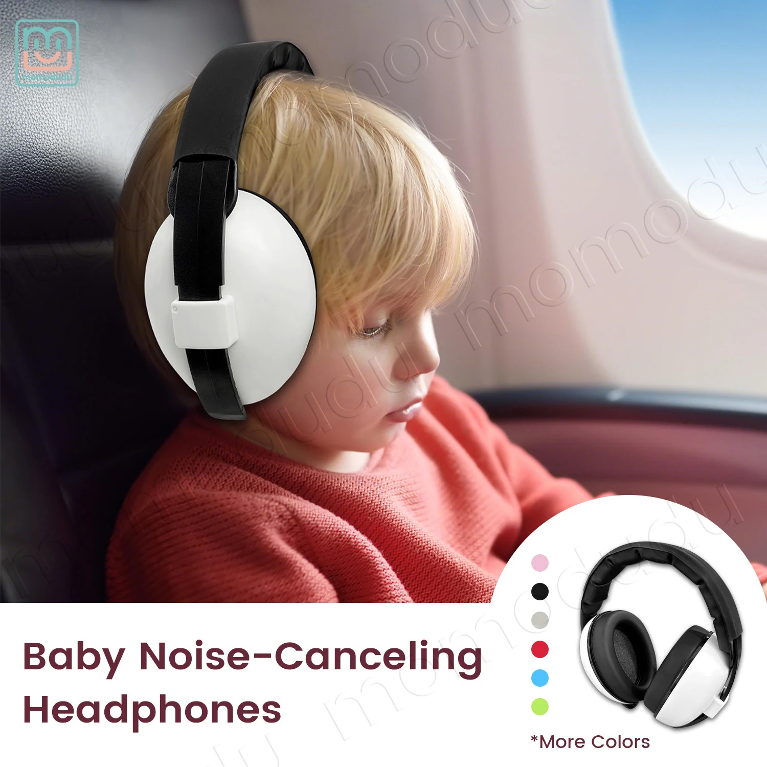 1pc Baby Ear Protection Anti-Noise Earmuffs Headphones for Sleep & Travel Ear Protection with Stretchable Design