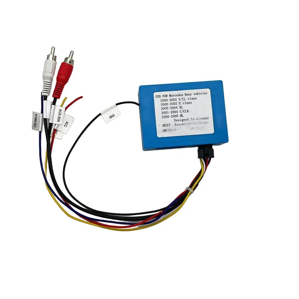 D2B Optical Bus System optical fibre decoder box For Mercedes Benz S  E  SL ML GL Class SL350 R230 SL550 SL600 C209 W164 W251