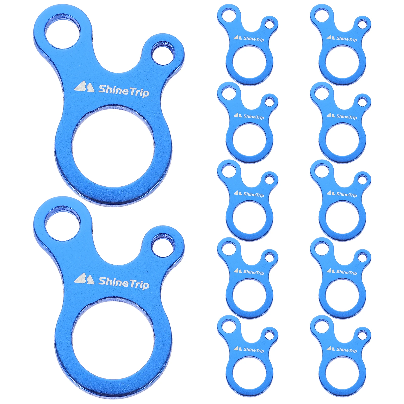 

12 Pcs Quick Knot Tool Non-slip Tent Cord Buckles Wind Rope Adjusters Camping Supplies Outdoor Activity Shelter Hardware