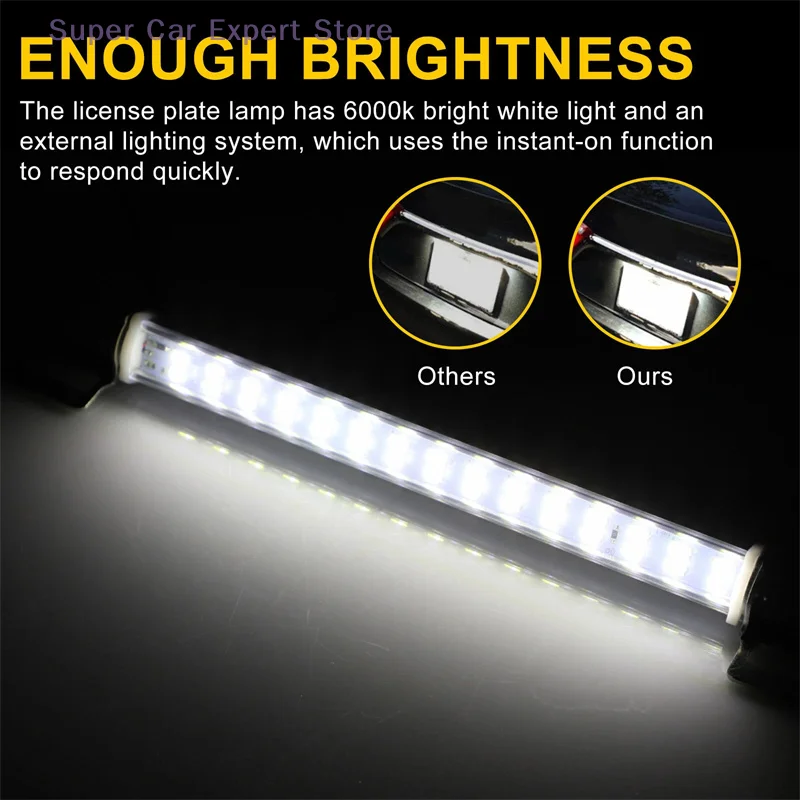 30 LED سيارة الذيل مصباح مكبح عكس الضوء مصلحة الارصاد الجوية 5730 الخلفية لوحة ترخيص ضوء بار مناسبة لوقوف السيارات الخلفية وتحول أضواء