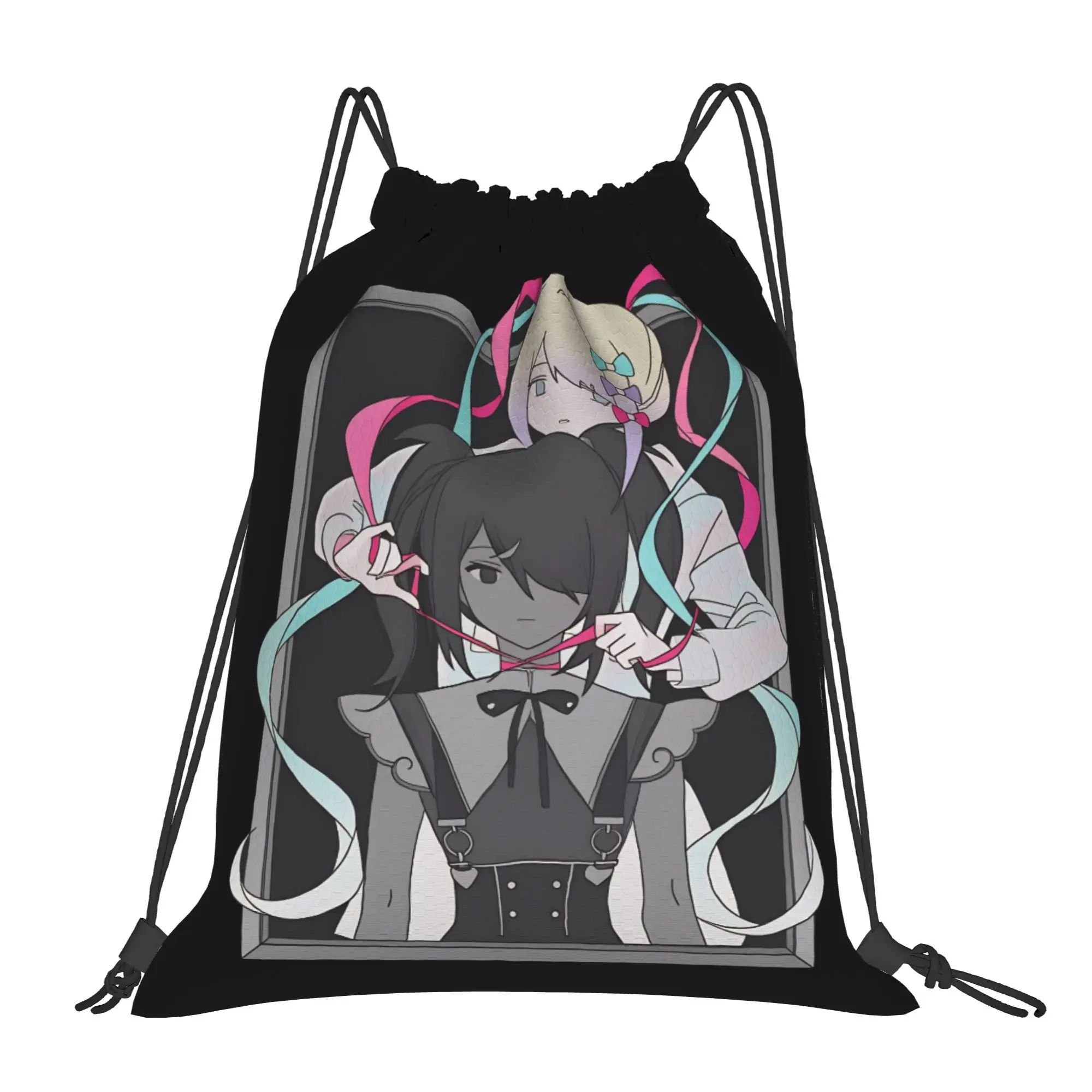 Needy Streamer Overload Drawstring Bag Video Game School Gym Women BackpacksLightweight Minimalist Sackpack String Bags