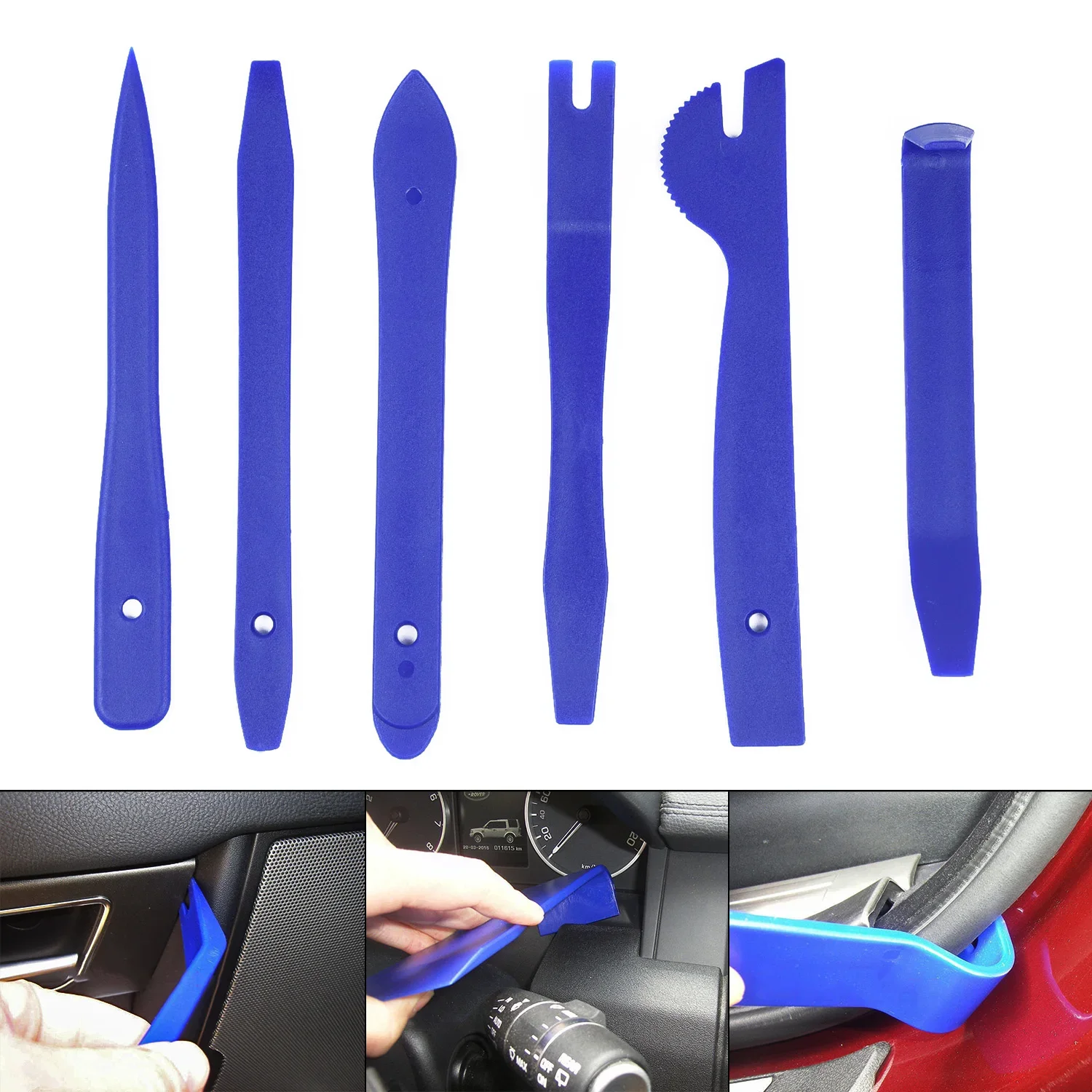 

11pcs Car Door Dash Audio Radio Removal Tool Panel Trim Install Open Pry Kit Set Plastic Car Repair Tools