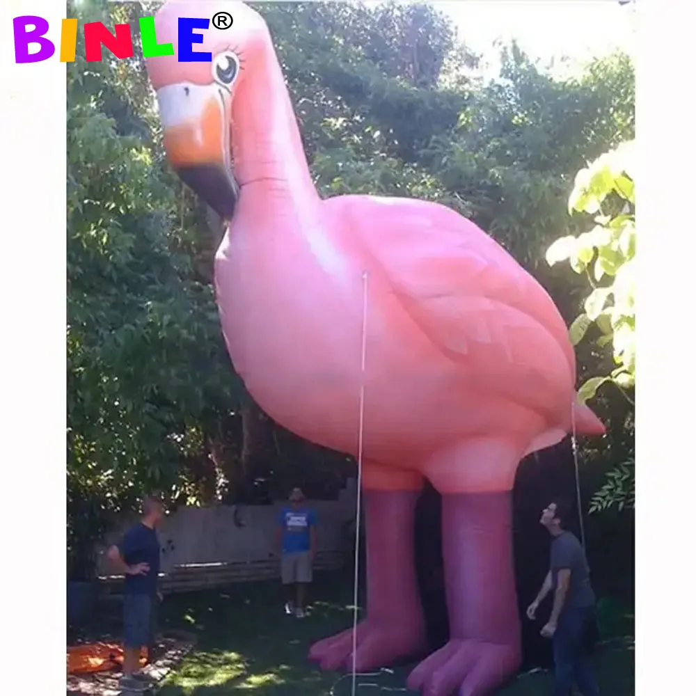 Lady Party Decoration Giant Inflatable Flamingo Pink Inflatable Bird Animal Balloons For Advertising