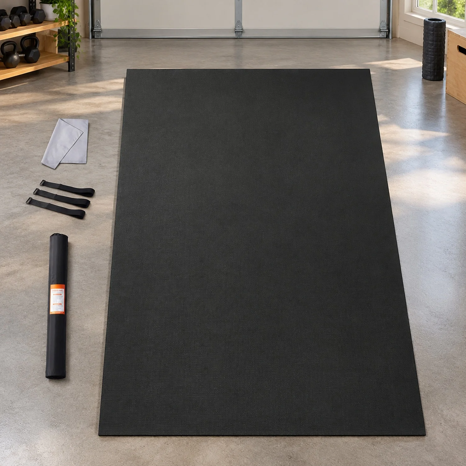 Exercise Mat, Non Slip High Density Premium Yoga, for Men & Women, Fitness & with Bag & Carry Strap, All Types of Home, Pilate