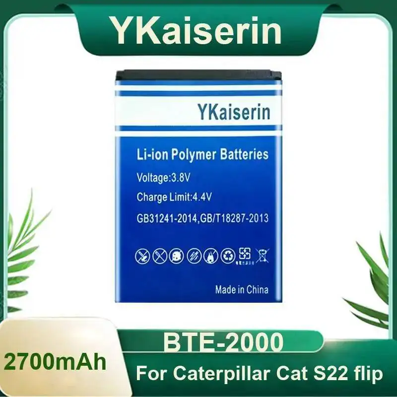 

Prolonged Performance Good Low-Temperature 2700Mah Mobile Phone Battery Bte-2000 For Caterpillar Cat S22 Flip