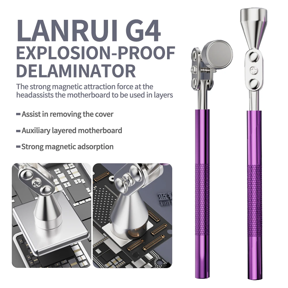 LANRUI G4 Strong Magnetic Explosion-proof Delamination Tool for Mobile Phone Repair Motherboard Delamination Cover Removal Tool
