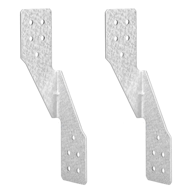 

【Promotion】Hurricane Tie Hick Galvanized Hurricane Straps H2.5A Strong Tie Brackets Trusses/Rafters Ties For Wood(50Pcs)