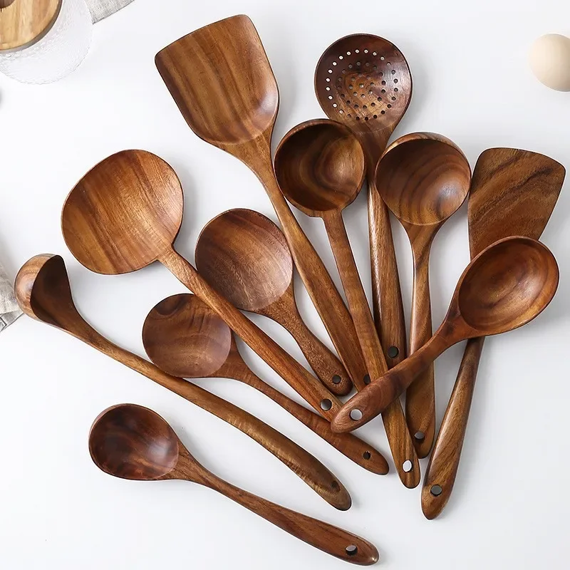 Black Walnut Kitchen Utensils Solid Wood Kitchen Cooking Tools Kitchenware Accessories Kitchen Tools Utensils Set