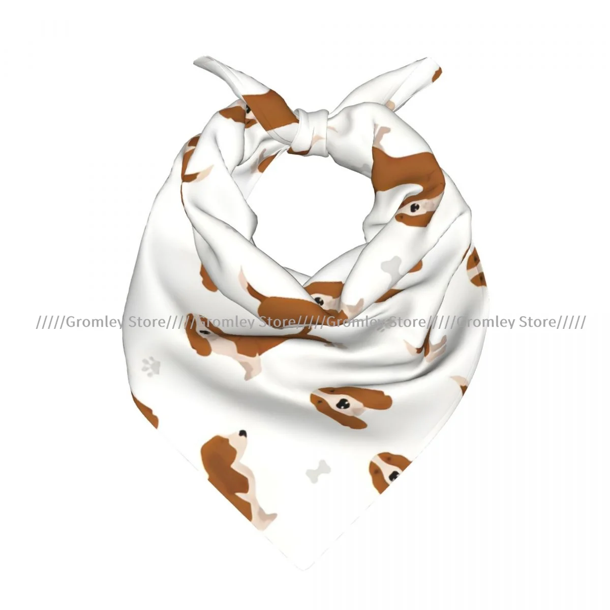 Pañuelo cuadrado para mujer, pañuelo para la cabeza con diseño de perro Basset Hound