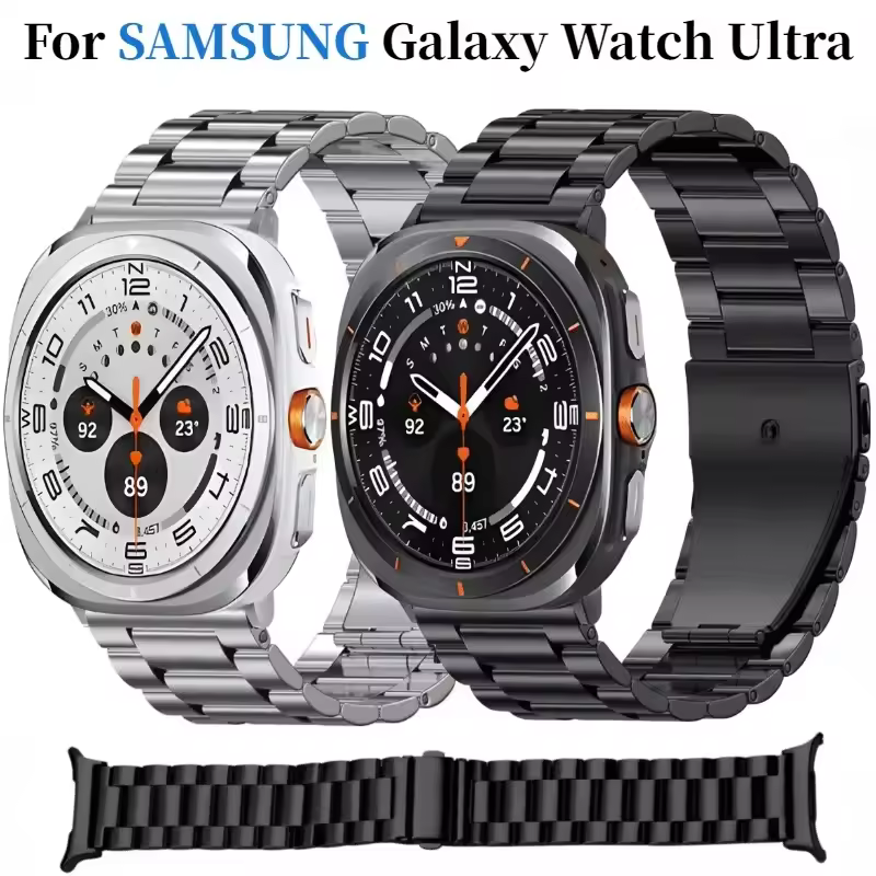 Stainless Steel Strap For Samsung Galaxy Watch Ultra 47mm Metal Watchband Bracelet For Samsung Watch 8 Ultra 2025 47mm Wristband