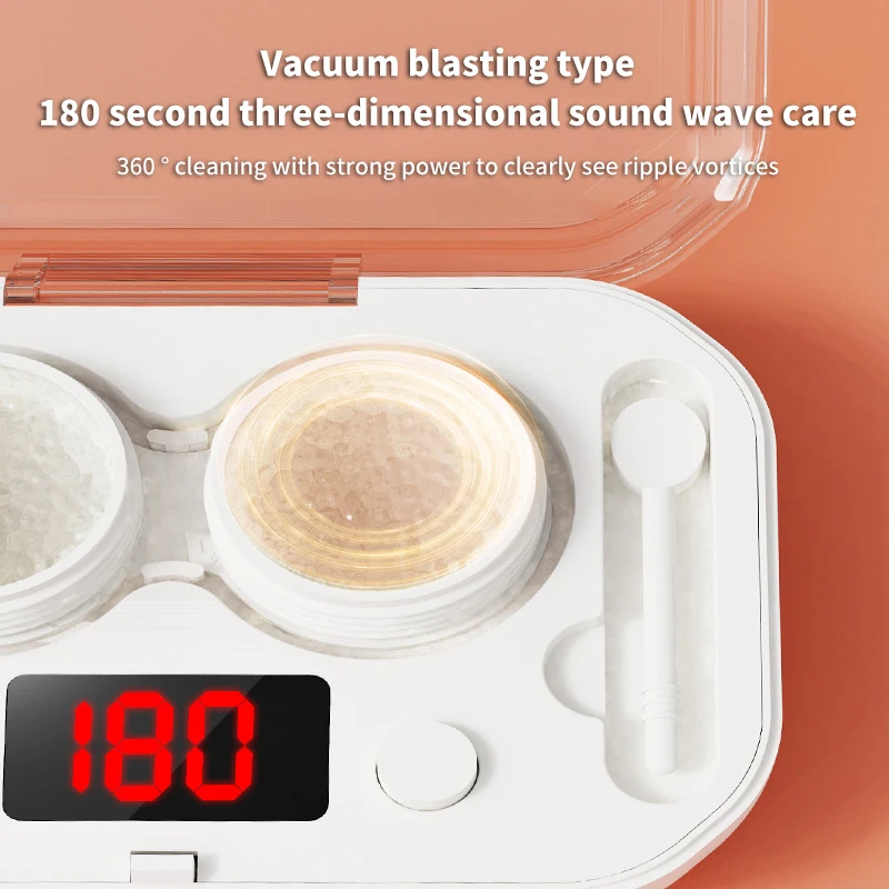 Contact Lens Ultrasonic Cleaning Machine Rechargeable Household Automatic Washer Glasses Lenses Cleaning Machine