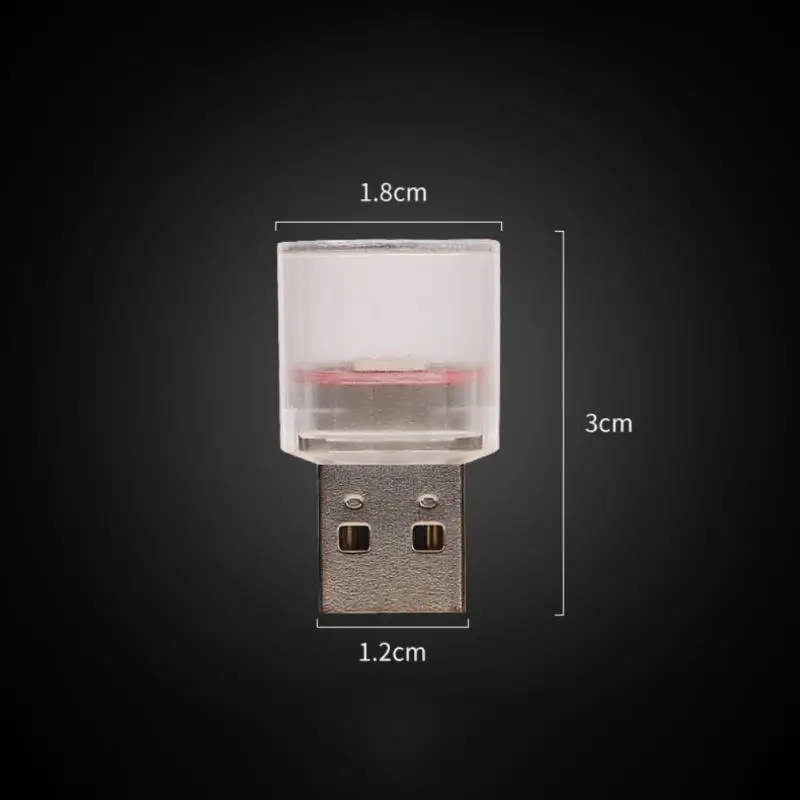 Mini luz nocturna colorida con USB para coche, lámpara Interior de neón para DJ, RGB, interfaz Led para fiesta de vacaciones, ordenador portátil