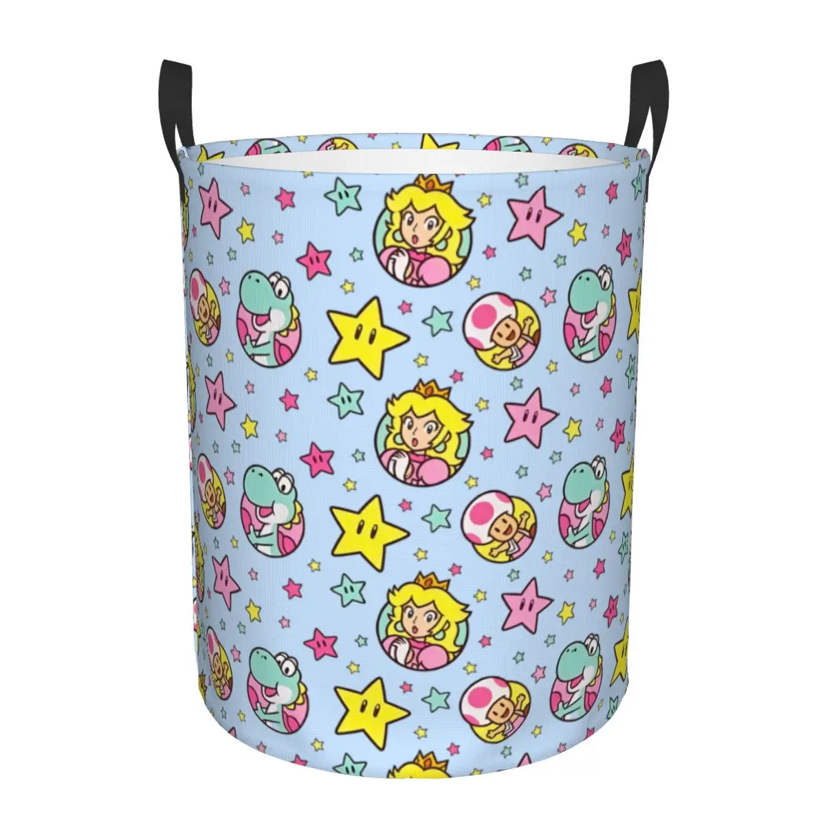 Большая корзина для белья Princess Peach Mario Yoshi Toadette, корзина для хранения Super Star, органайзер для белья в гостиную