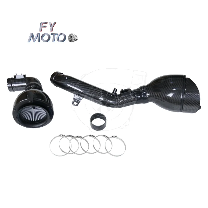 

Carbon Fiber Air Intake Pipe for BM/W M2 F87 M3 F80 M4 F82 S55 ER Style GLOSS BLACK